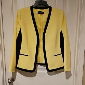 Evan Picone Yellow and Black Blazer